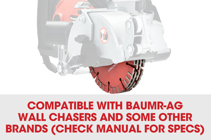 8-Piece 0.13m Diamond Blades for Wall Chaser Machines - Versatile & Durable
