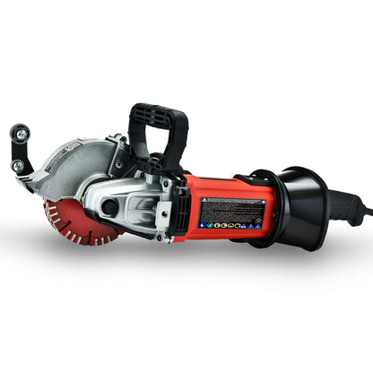 125mm Wall Chaser, Wet Cutting, 4 Diamond Blades, 1.7kW Motor, 41mm Depth