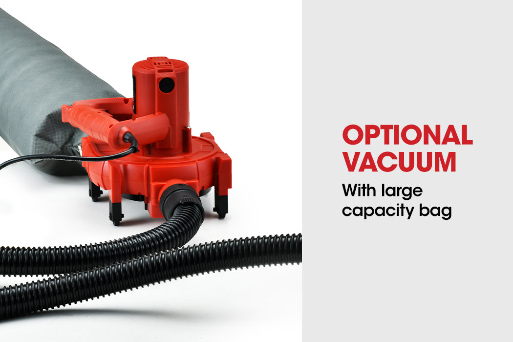 125mm Wall Chaser with 1700W Motor and Quad Diamond Blades, Wet Cutting System