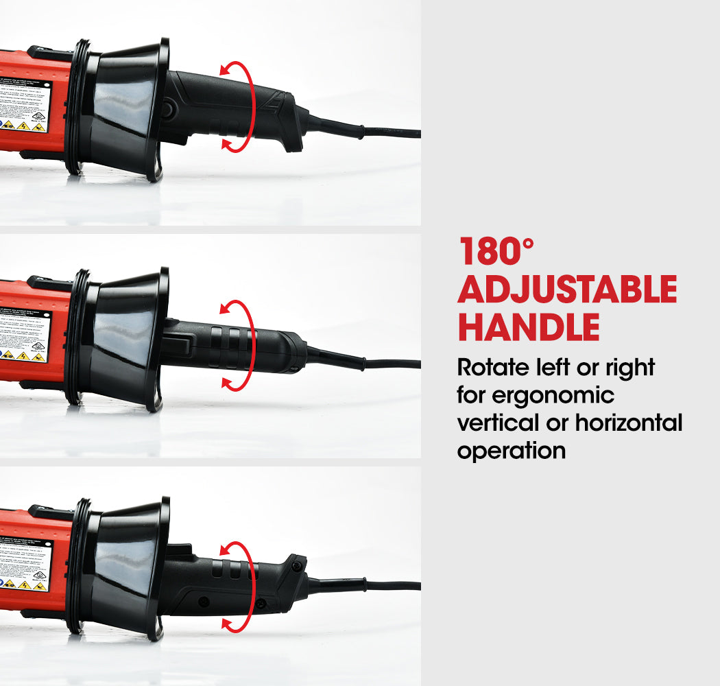 1700W Wall Chaser & 900W Vacuum Combo with 4 Diamond Blades, 0.125m Cut Depth