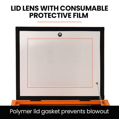 90L Benchtop Sandblasting Cabinet with LED & Adjustable Pressure (0.23m)