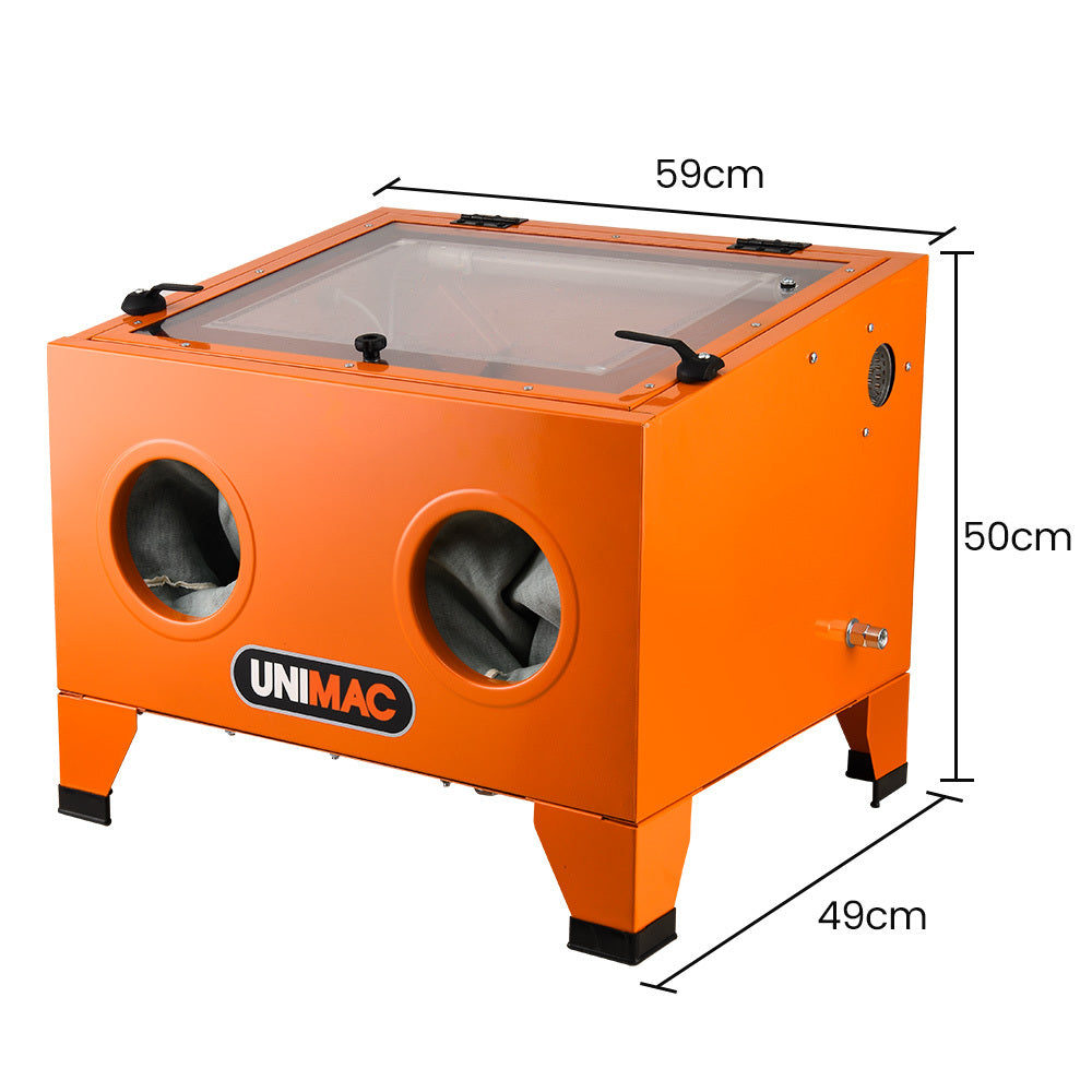 90L Benchtop Sandblasting Cabinet with LED & Adjustable Pressure (0.23m)