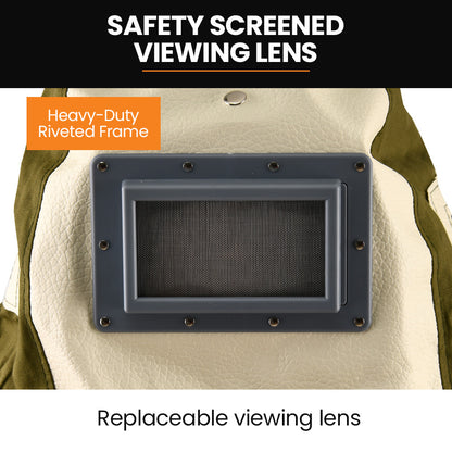 Professional Sandblasting Hood with Built-in Hard Hat and Clear Visibility