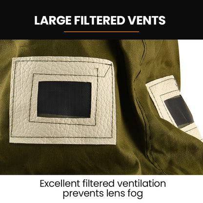 Professional Sandblasting Hood with Built-in Hard Hat and Clear Visibility