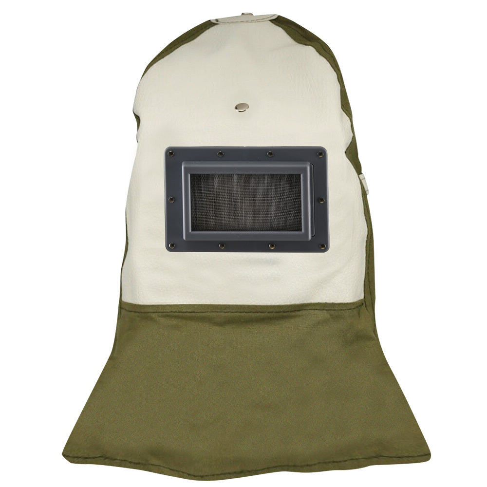Professional Sandblasting Hood with Built-in Hard Hat and Clear Visibility