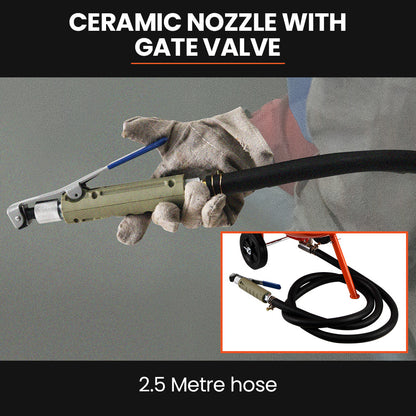 38L Portable Sandblasting Tank with 2.5m Hose and Safety Accessories Kit