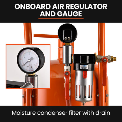 38L Portable Sandblasting Tank with 2.5m Hose and Safety Accessories Kit