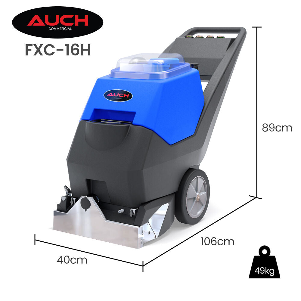 Commercial 3-in-1 Hot Water Carpet Extractor, 35L Tanks, 400mm Powered Brush, Walk Behind, 4m Handheld Upholstery Cleaning Tool, 3320W, 15A