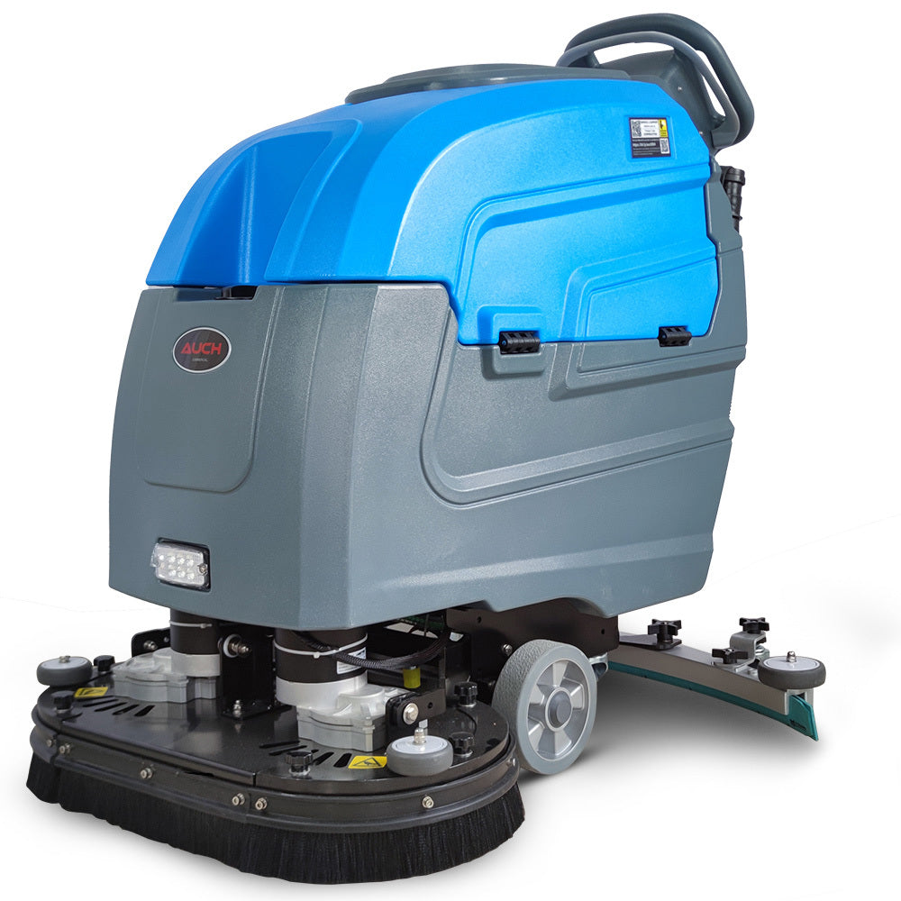 Battery-Powered 0.72m Floor Scrubber & Dryer, Walk-Behind, Commercial Grade