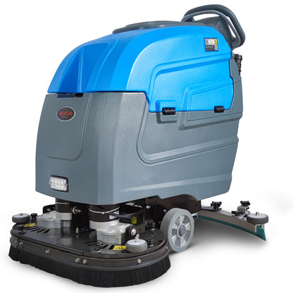 Battery-Powered 0.72m Floor Scrubber & Dryer, Walk-Behind, Commercial Grade