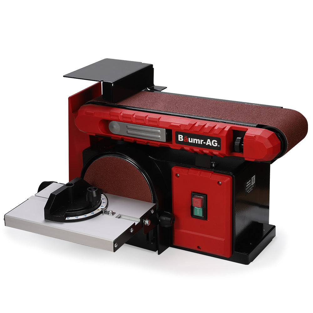 Bench Belt and Disc Sander Combo with Brushless Motor, 0.1m Linisher + 0.15m Disc