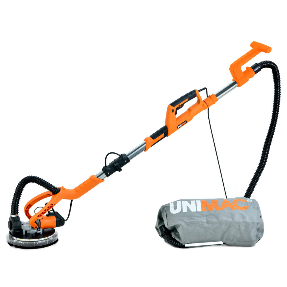 Long Reach Drywall Sander Kit with LED, Auto-Vacuum & Telescopic Handle