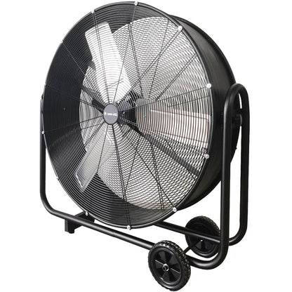 36" Industrial Mobile Drum Fan, 914mm, 290W Motor, Adjustable Tilt, Heavy-Duty