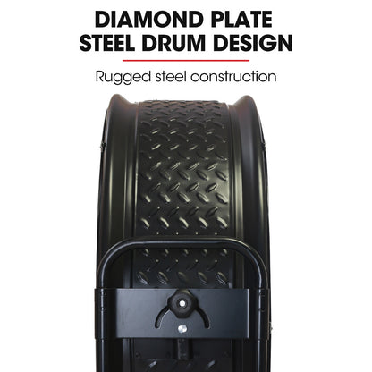 1067mm Industrial Drum Fan, 660W, Tilting, Heavy-Duty with Belt Drive