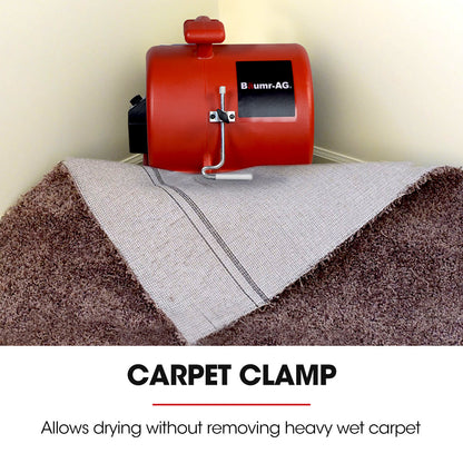 Carpet Floor Dryer Air Mover Blower Fan, 3-Speed, 1.3 Meter, 10 kg, Home/Commercial