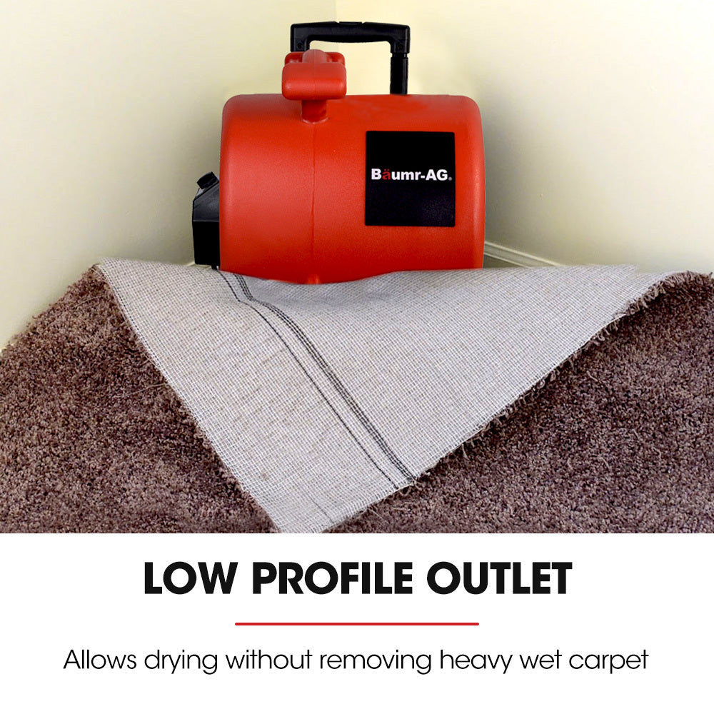 Commercial Carpet Dryer Air Mover with Telescopic Handle, 2380m³/h, 13kg