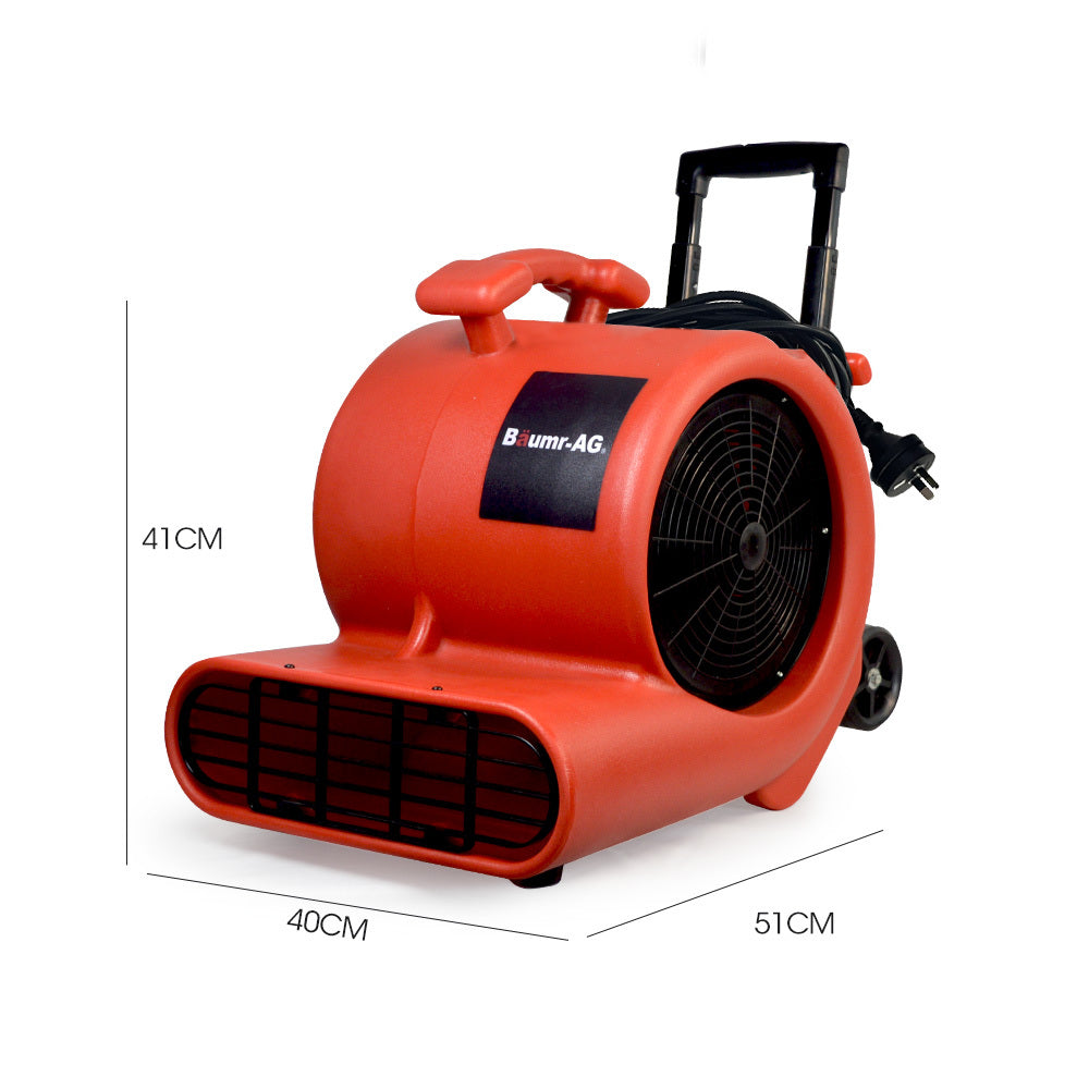 Commercial Carpet Dryer Air Mover with Telescopic Handle, 2380m³/h, 13kg