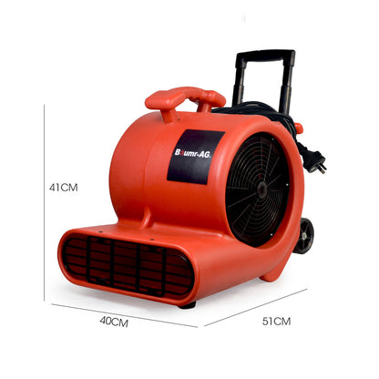Commercial Carpet Dryer Air Mover with Telescopic Handle, 2380m³/h, 13kg