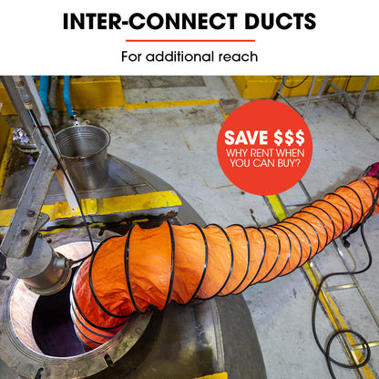 Industrial 300mm Air Duct - 10m PVC for Heavy-Duty Ventilation Solutions
