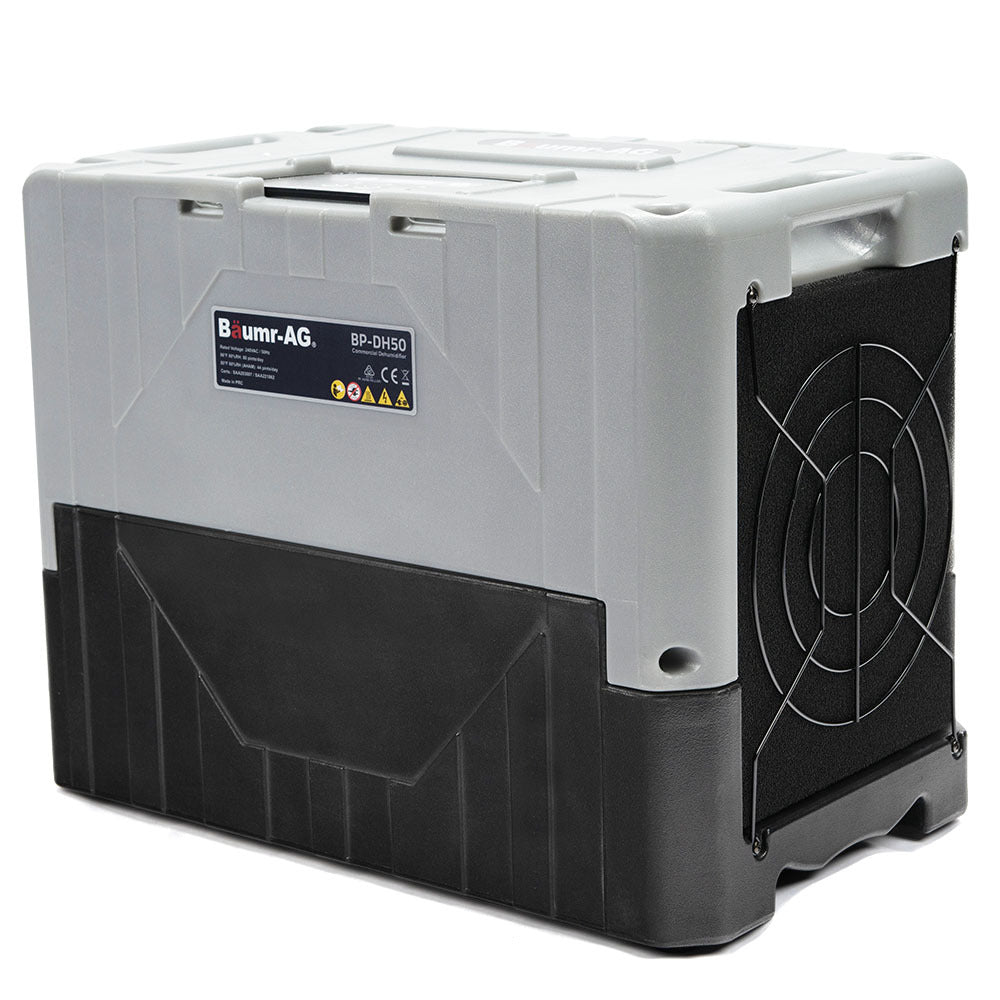 50L/Day Commercial LGR Dehumidifier with LCD, Wheels & Auto Drain Pump