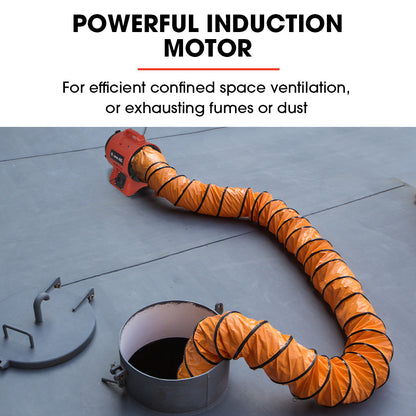 300mm Portable Air Blower with 560W Motor - Lightweight and Stackable Design