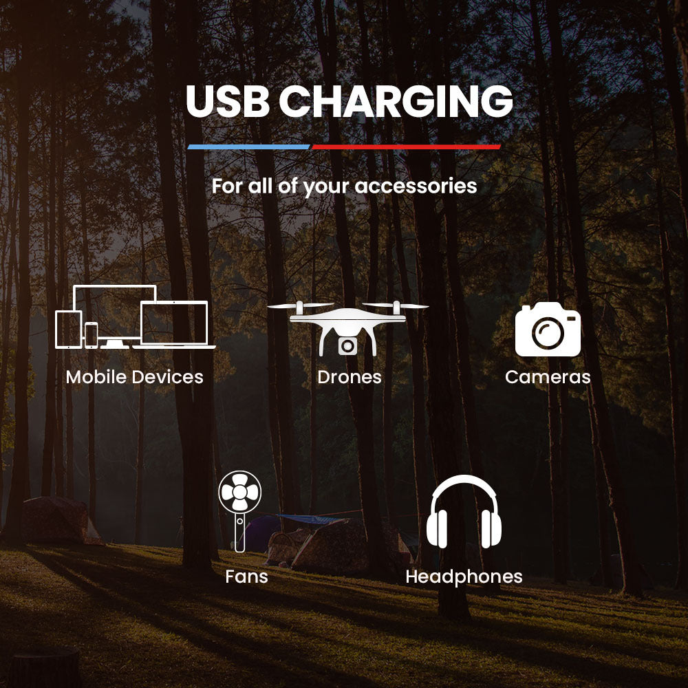 100W Portable Solar Panel with USB Ports and Adjustable Kickstands, 3.5kg