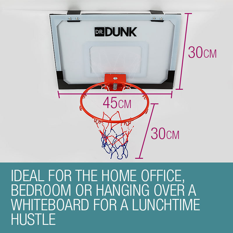 Indoor Mini Basketball Hoop with Shatterproof Backboard and Spring Rim