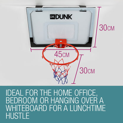Indoor Mini Basketball Hoop with Shatterproof Backboard and Spring Rim