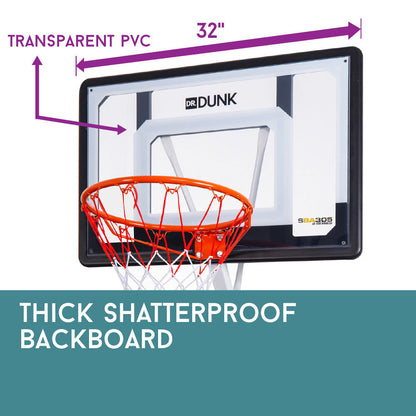 Adjustable Basketball Hoop System with 2.1-2.6m Rim and Mobile Base