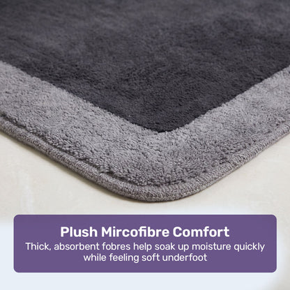 Soft 2-Piece Bathroom Mat Set