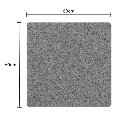 Washable PVC Anti-Slip Loofah Bath and Shower Mat, Large, 60 x 60cm