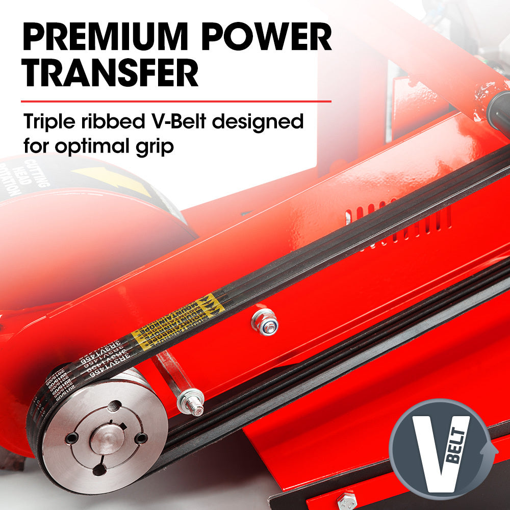 15HP Commercial Petrol Stump Grinder with 0.3m Depth Capability and Carbide Teeth