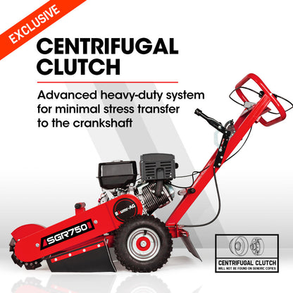 15HP Commercial Petrol Stump Grinder with 0.3m Depth Capability and Carbide Teeth
