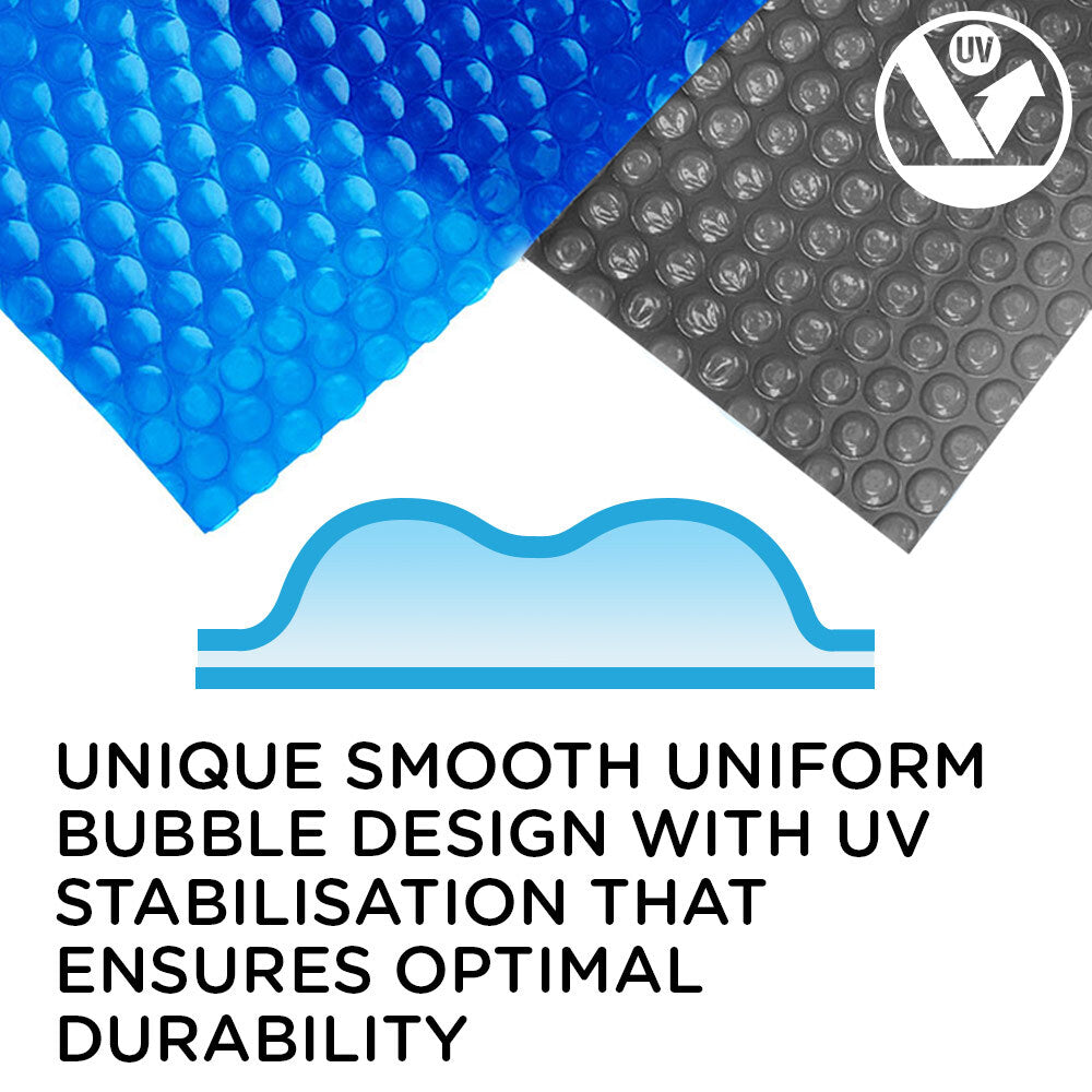 Solar Pool Cover 400 Micron Heater Bubble Blanket 9.5x5m - Heat & Protect
