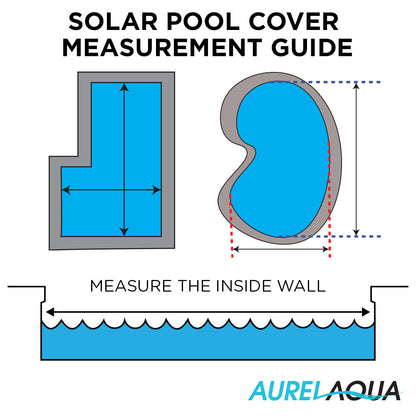 Solar Pool Cover 400 Micron Heater Bubble Blanket 9.5x5m - Heat & Protect
