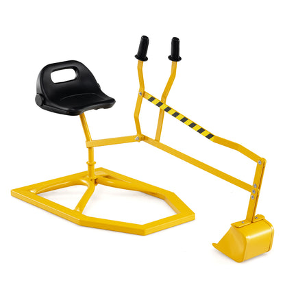 Sandbox Toy Digger with 2-Handed Controls for 3+ Years Old Kids-Yellow