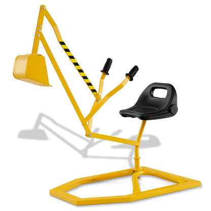 Sandbox Toy Digger with 2-Handed Controls for 3+ Years Old Kids-Yellow