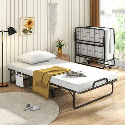 (with Pillow) 190 x 97 cm Rollaway BedSingle Size Folding Bed
