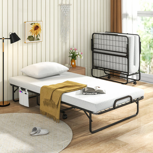 (with Pillow) 190 x 97 cm Rollaway BedSingle Size Folding Bed