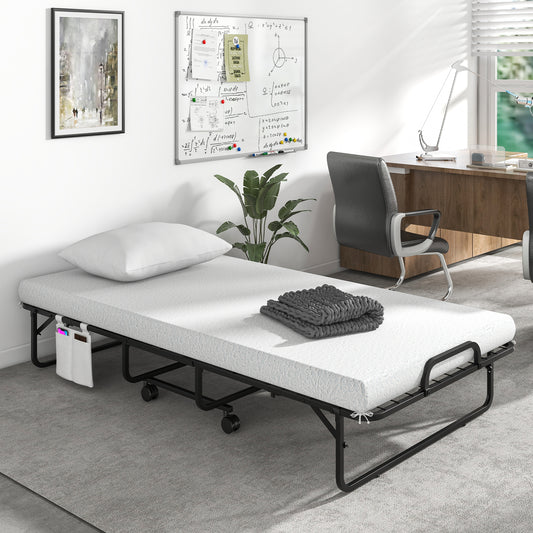 (with Pillow) 190 x 97 cm Rollaway BedSingle Size Folding Bed
