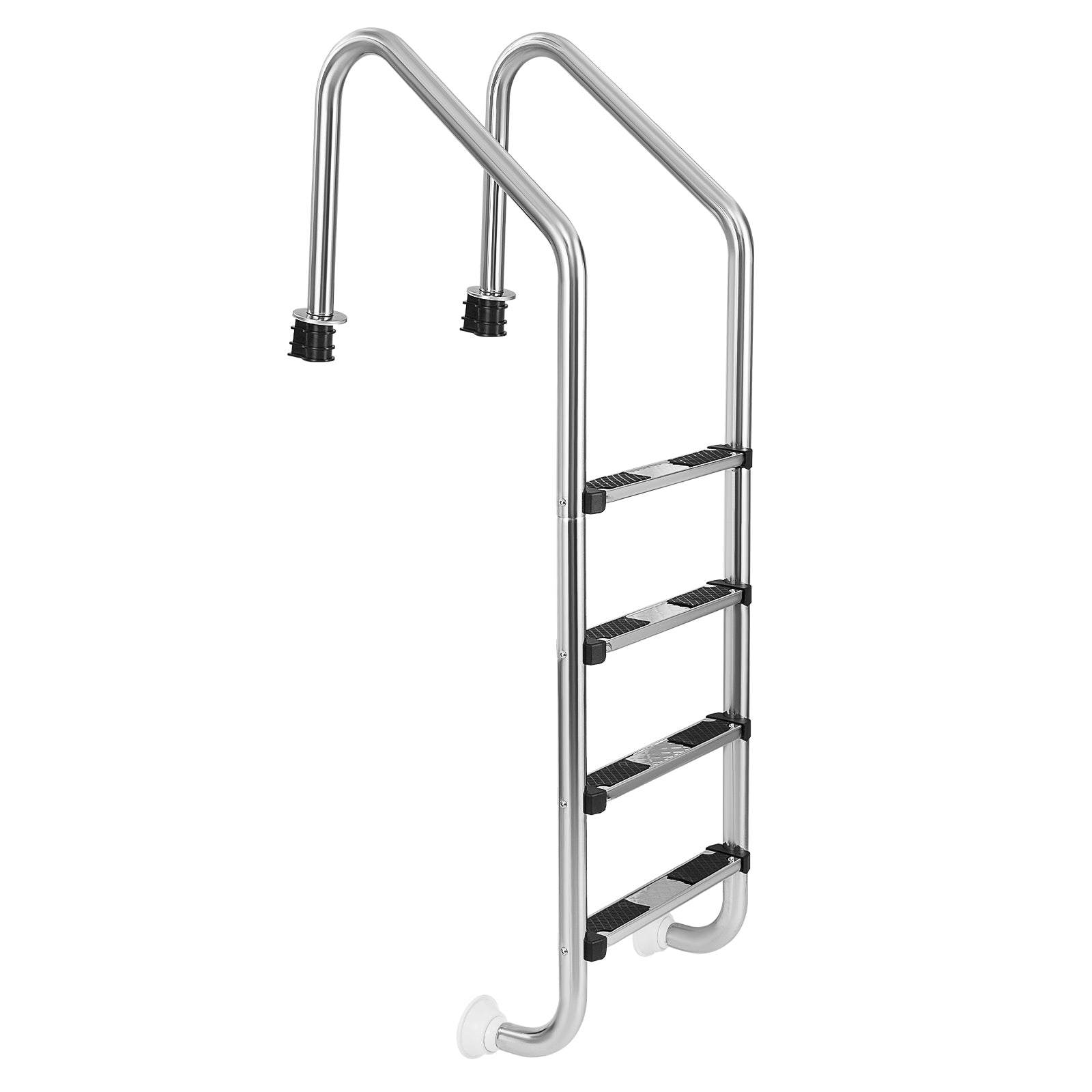 Stainless Steel Inground Pool Ladder with 4 Non-slip Steps