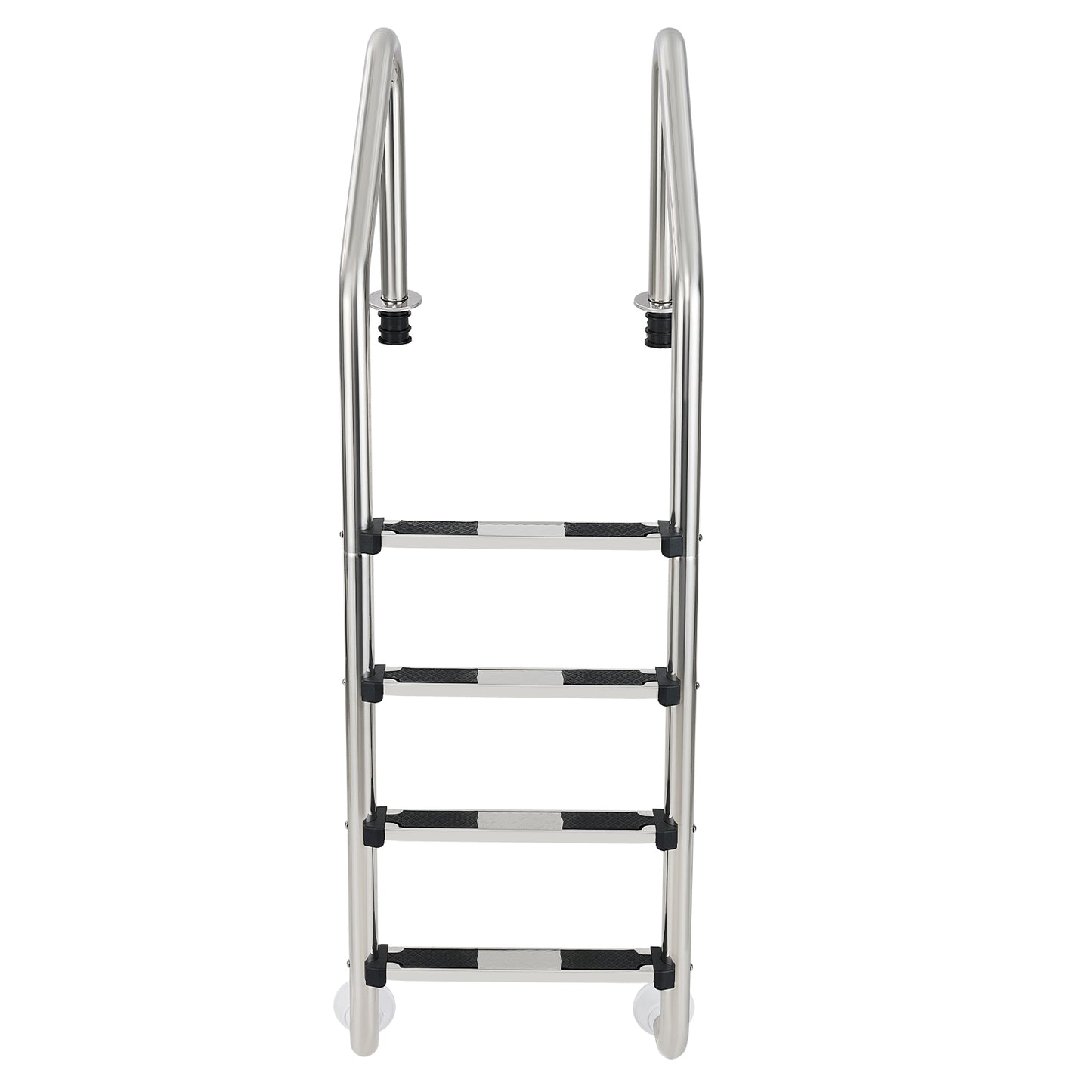 Stainless Steel Inground Pool Ladder with 4 Non-slip Steps