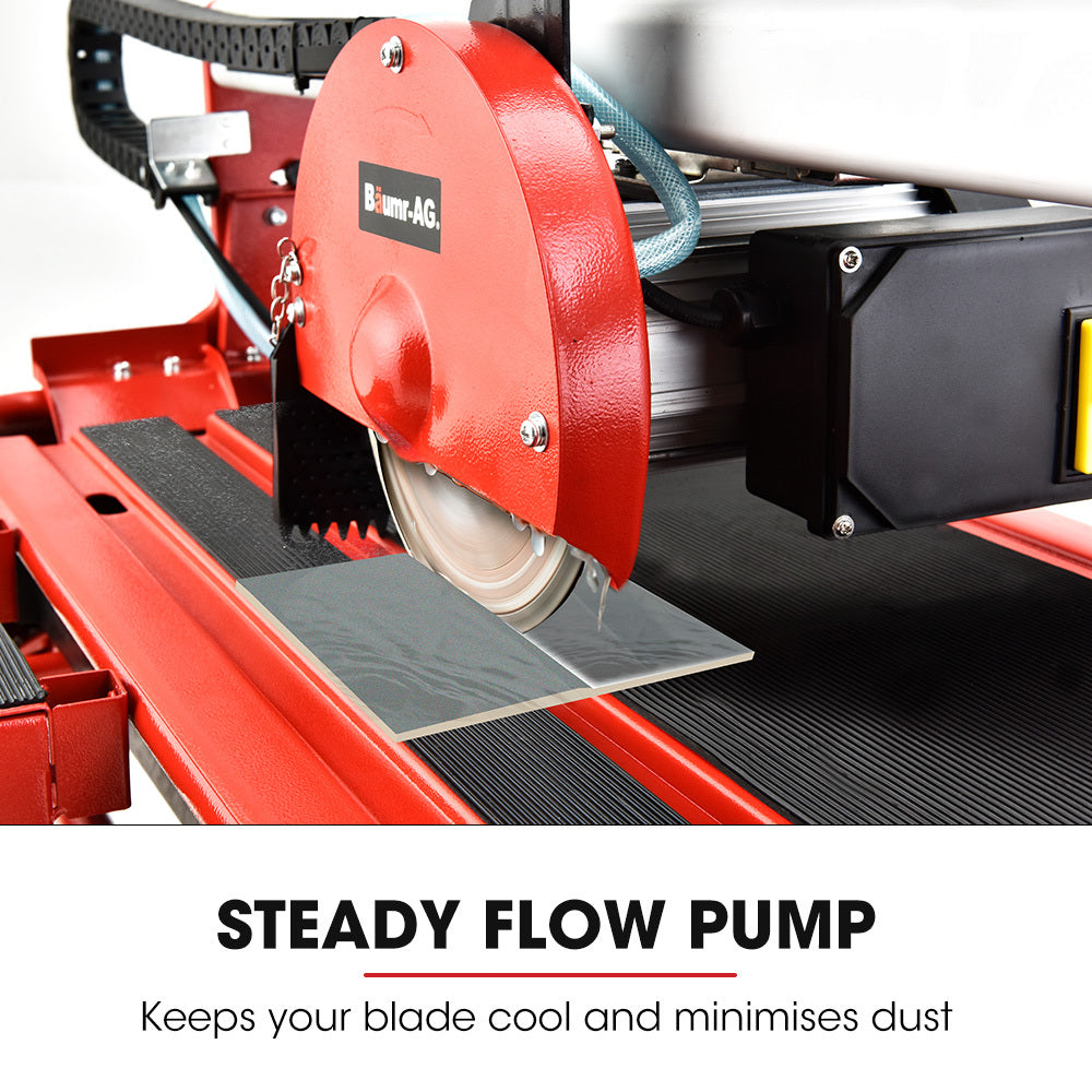 800W Electric Tile Saw Cutter with 0.2m Blade, 0.72m Cutting Length, Extension Table