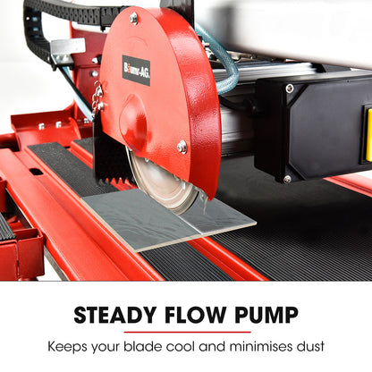800W Electric Tile Saw Cutter with 0.2m Blade, 0.72m Cutting Length, Extension Table