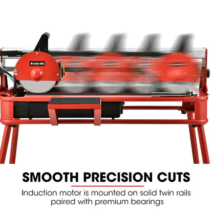 800W Electric Tile Saw Cutter with 0.2m Blade, 0.72m Cutting Length, Extension Table