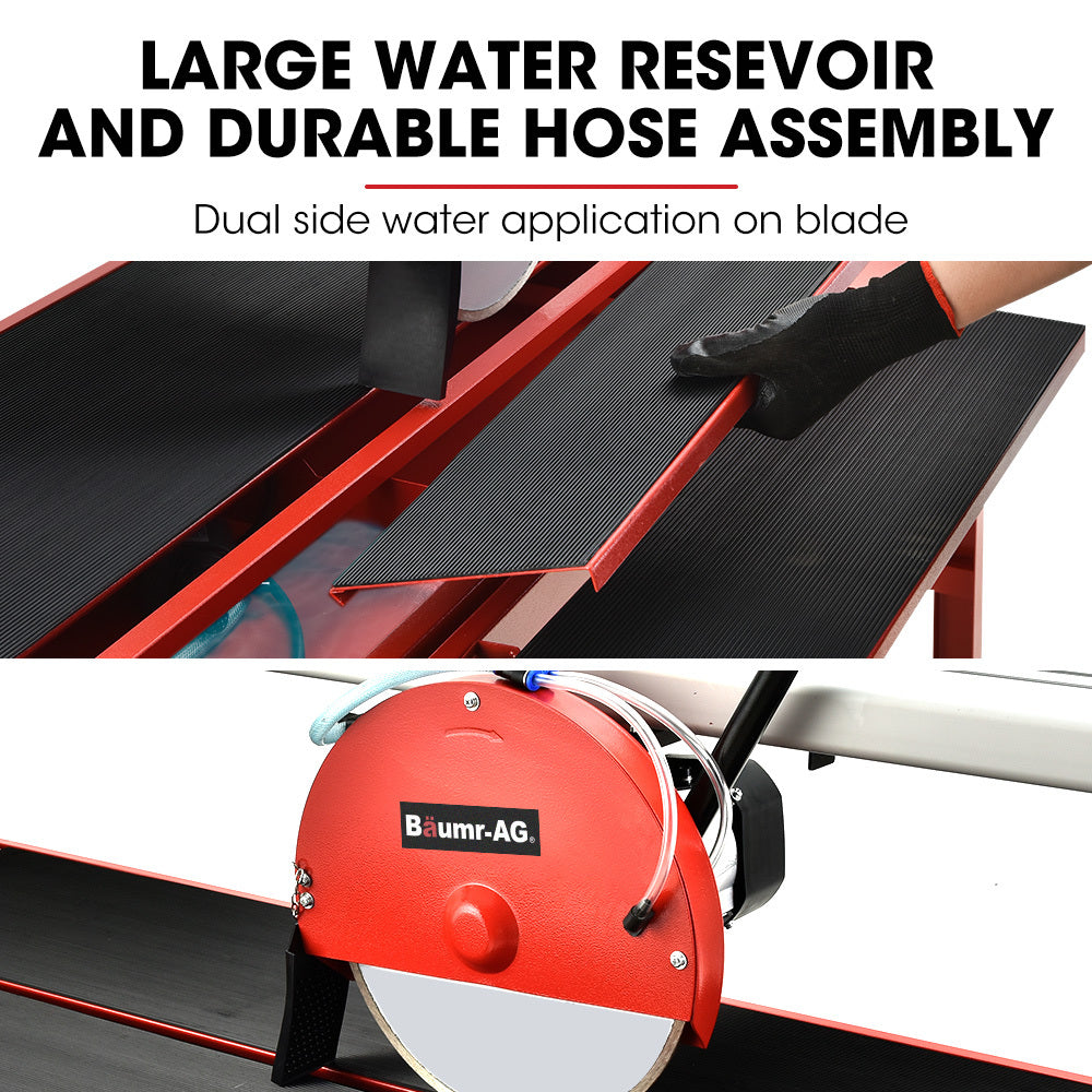 1500W Electric Tile Saw Cutter with 0.3m Blade & 0.92m Cutting Length, Portable