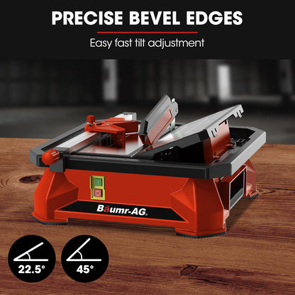 650W Electric Tile Cutter with 0.18m Blade and Adjustable Features