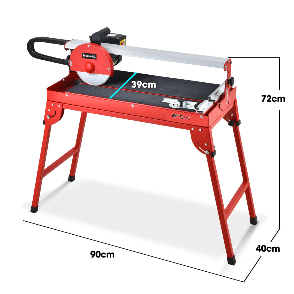 800W Electric Tile Saw Cutter with 0.2m Blade, 0.6m Cutting Length, Wet System