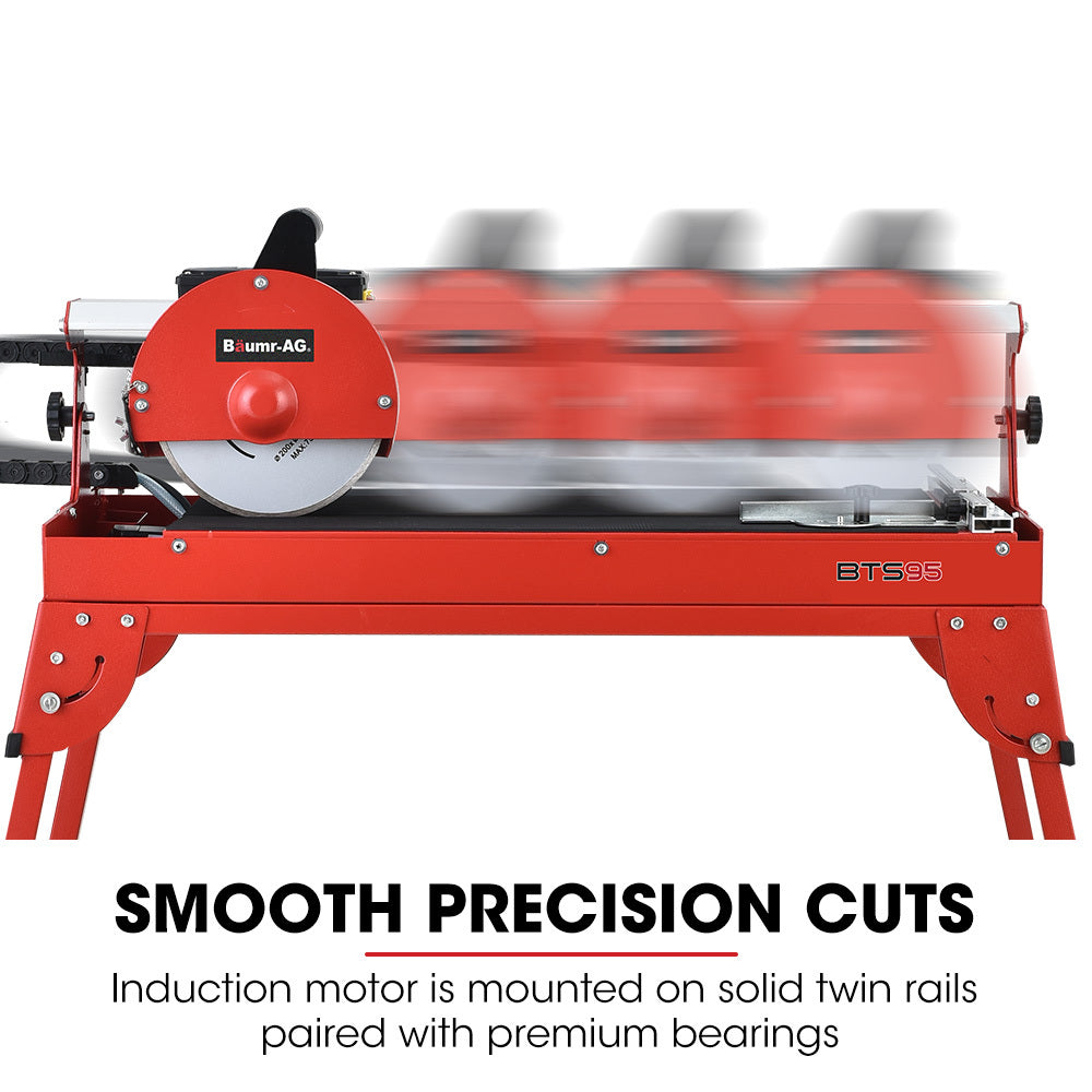 800W Electric Tile Saw Cutter with 0.2m Blade, 0.6m Cutting Length, Wet System