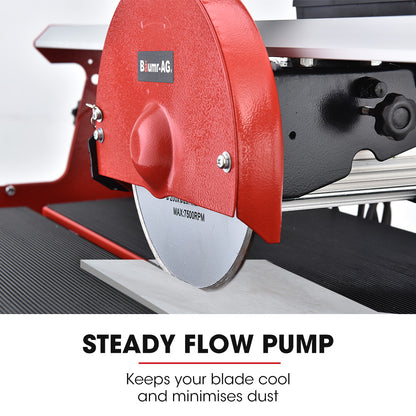 800W Electric Tile Saw Cutter with 0.2m Blade, 0.6m Cutting Length, Wet System